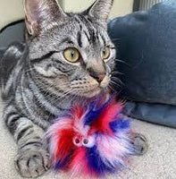 All For Paws - Fluffy Ball Cat Toy - Yellow

