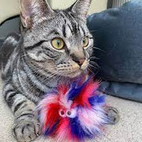 All For Paws - Fluffy Ball Cat Toy - Yellow