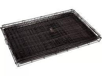 RAC - Fold Flat Metal Crate With Plastic Tray - Black - Large (91 x 62 x 56cm)
