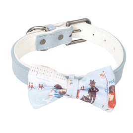 Cath Kidston - London People Leather/fabric Printed Pet Collar - Medium