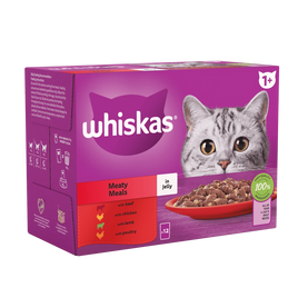 Whiskas - Adult 1+ Mixed Menu In Jelly Cat Pouches - 12x85g