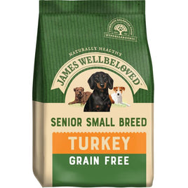 James Wellbeloved Small Breed Senior Dog, Grain Free Turkey - 1.5kg