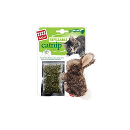 GiGwi - Refillable Rabbit Ziplock Cat Toy With x3 Catnip Bags