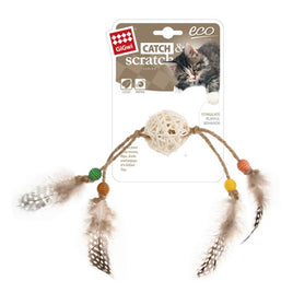 GiGwi - Eco Catch and Scratch Cat Toy With Rattle Natural