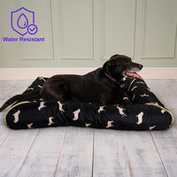 Dream Paws - Water Resistant Canvas Dog Print Mattress - Large