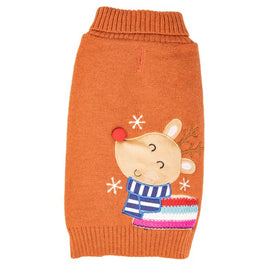 James & Steel - Rudolf Jumper - Burnt Orange - Medium (33cm)