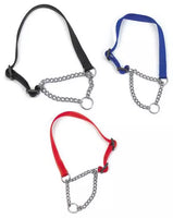 Ancol - Nylon Check Choke Chain Dog Collar - Blue - 14"