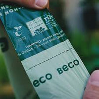 Beco - Compostable Poop Bags - Green - Single Roll (12 Bags)