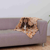 Trixie - Laslo Dog Blanket With Paw Design - Beige - 150 x 100cm