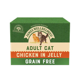 James Welbeloved - Adult Cat Food Pouches In Jelly - Chicken Grain Free- 12 X 85g