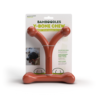 Bamboodles - Y-Bone Shaped, Bacon