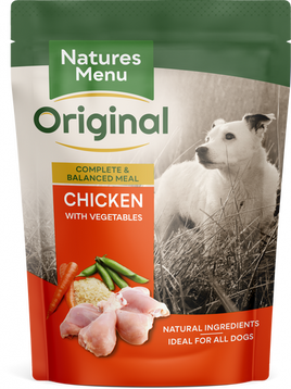 Natures Menu - Chicken & Veg Adult Dog Pouch - 300g