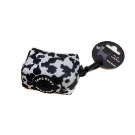 Long Paws - Dog Poop Pouch Bag - Cow print