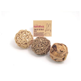 Rosewood - Naturals Trio Of Fun Balls - Medium - 3 Pack