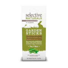 Selective Naturals - Garden Sticks for Rabbits - Pea and Mint - 60g