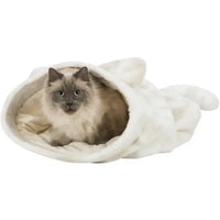Trixie - Nelli cuddly sack, White/Taupe - 34×23×55cm