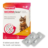 Beaphar - WORMClear Tablets for Cats & Kittens - 4 pk
