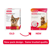 Beaphar - WORMClear Tablets for Cats & Kittens - 4 pk