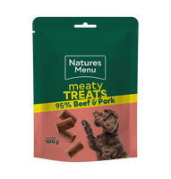 Natures Menu - Meaty Dog Treats, Beef & Pork