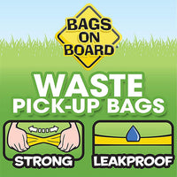 Bags on Board - Strong, Leak Proof Dog Poop Pick-up Bags - Blue (140 Bags)