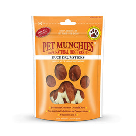 Pet Munchies - Natural Dog Treats, Duck Drumsticks - 100g