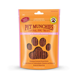 Pet Munchies - Chicken and Sweet Potato Dog Treats - 90g