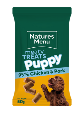 Natures Menu - Meaty Treats Puppy, Chicken & Pork - 50g