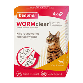 Beaphar - WORMClear Tablets for Cats & Kittens - 4 pk