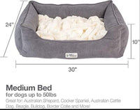 PetFusion - Cuddler Dog Bed - 25x21 Inch