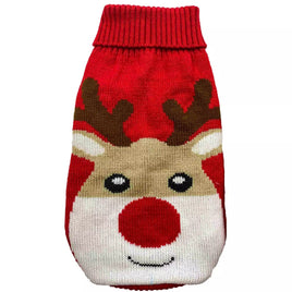 James & Steel - Rudolf Cosy Fit Jumper, Red