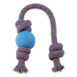 Beco - Beco Things Eco-Friendly Natural Rubber Ball on Rope - Blue - Large