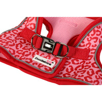 Doodlebone - Pattern Snappy Harness - Ruby Leopard - Size 3