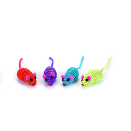 Beeztees - Glitter Rope Mouse Assorted - 5cm