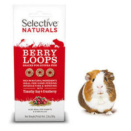 Selective - Naturals Berry Loops With Timothy Hay & Cranberry - 80g