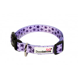 Doodlebone - Pattern Collar - Violet Stars - Size 3-6