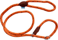 Hem & Boo - Soft Touch Rope Slip Lead - 5/8" x 60" (1.4cm X 150cm) - Orange