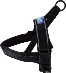 Dog & Co - Reflective & Padded Norwegian Harness - Black - Medium (20-24"/50-60cm)