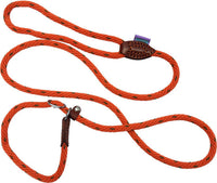 Hem & Boo - Soft Touch Rope Slip Lead - 5/8" x 60" (1.4cm X 150cm) - Orange