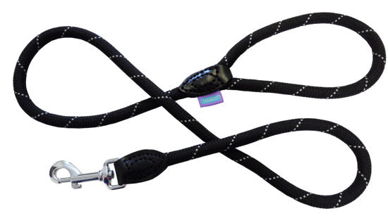 Dog & Co - Mountain Rope Trigger Lead - Black/Grey - 1.0 x 120cm