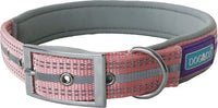 Hem & Boo - Reflective And Padded Dog Collar - Black - Medium
