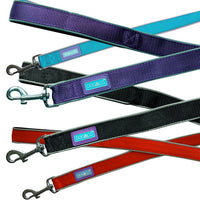 Hem & Boo - Padded Reflective Lead - Red - Large (1"x48"/120cm)