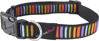 Hem & Boo - Nylon Adjustable Dog Collar - Block Pinks/Black (25-35cm x 12mm)