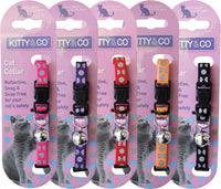 Hem & Boo - Safety Buckle Cat/Kitten Collar - Spotty Pattern - Assorted