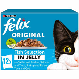 Felix - Original Fish Selection In Jelly Cat Food - 12 x 100g