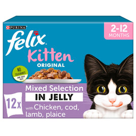 Felix - Mixed Meat Kitten Wet Food - 100g Pouch - 12 Pack