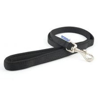 Ancol - Padded Nylon Lead - Black - 1.2 x 100cm (20kg)