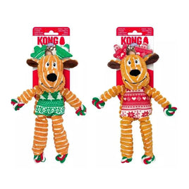 KONG - Xmas Floppy Knots Reindeer Assorted - Small/Medium