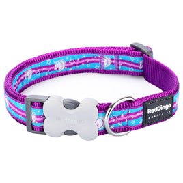 Red Dingo - Purple Unicorn Dog Collar - Medium