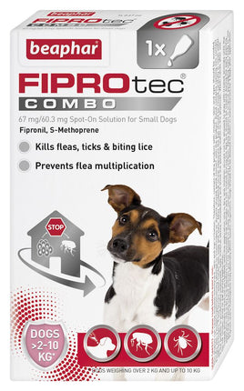 Beaphar - FIPROtec Spot On COMBO - Small (5-10kg) Dog - 1 Pip