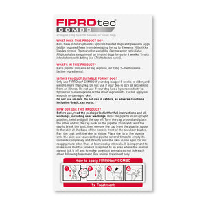 Beaphar - Fiprotec Combo Small Dog - 3 Treatments